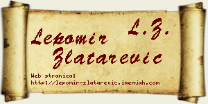 Lepomir Zlatarević vizit kartica